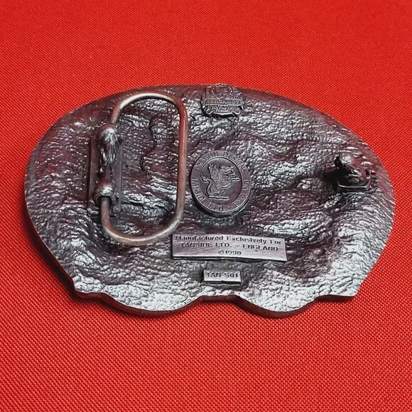 Vintage King of the Road Lone Trucker Red Artic Truck Driver Belt Buckle 1990